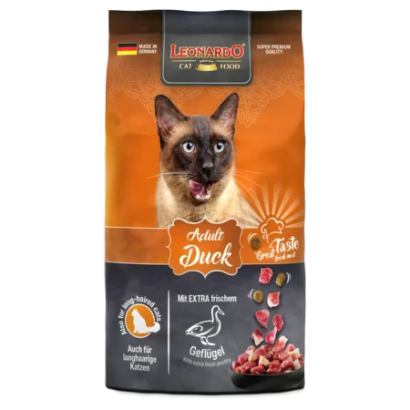 LEONARDO Adult Cat Dry Food with Duck 300g