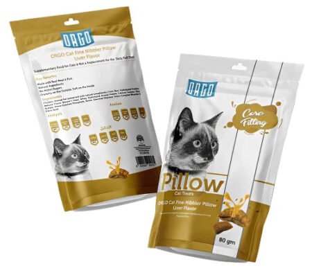 ORGO Pillow CAT Treats with LIVER 80 gm