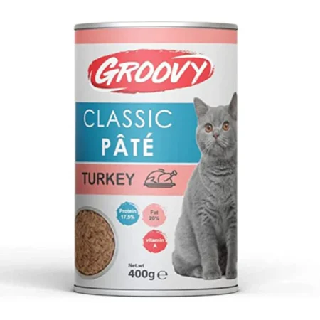 Groovy Classic Pate Adult Cat Wet Food turkey Cans 400 g