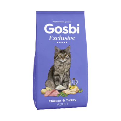 Gosbi Exclusive Chicken&Turkey Adult Cats 1.5kg_400g