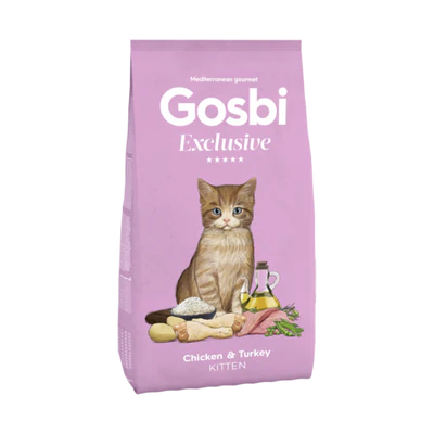 Gosbi Exclusive Chicken&Turkey Kitten Cats  1.5kg_400g