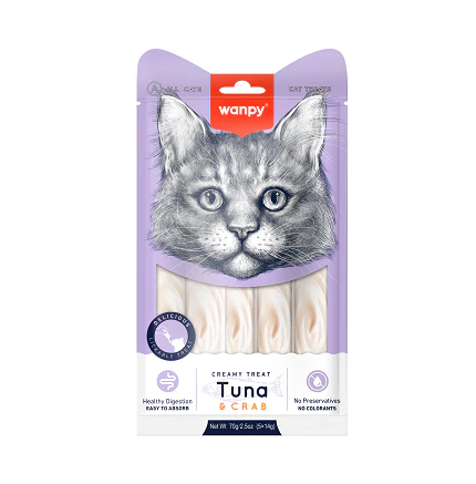 Wanpy Creamy Treat Tuna & Crab flavor for Cats