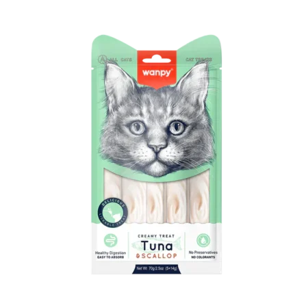 Wanpy Creamy Treat Tuna And Scallop flavor for Cats