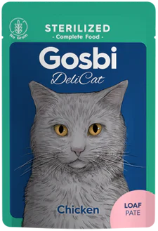 Gosbi Delicat Sterilised Chicken Loaf Pate Cats 70g