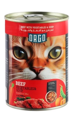 Orgo Cat Wet Food with Mix Meat Veg. & Soup 400G