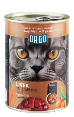 Orgo Wet Cat Food with Chicken, Vegetables & Soup 400g