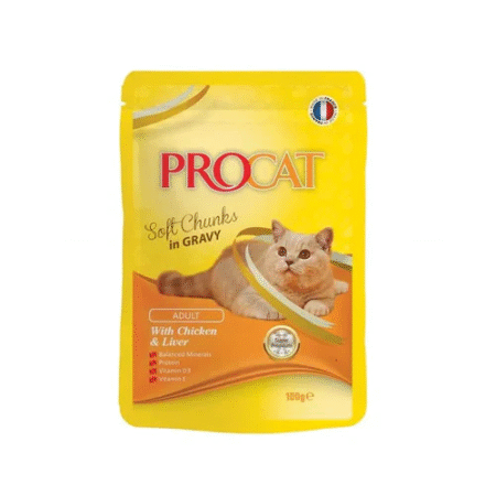 Procat Soft Chunks in Gravy with Chicken & Liver 100gm