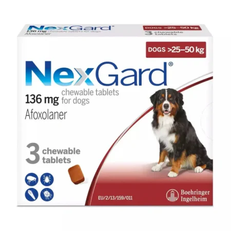 NexxGard 136 mg For Dogs ( > 25 - 50 kg ) X 1 Tablet
