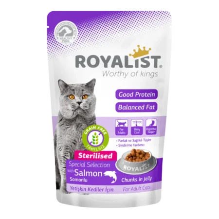 Royalist Wet Food, Chunks in Jelly (salmon sterilised)
