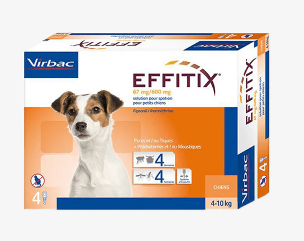 VirbacEffitixSmallDogs_4Kg-10Kg_X1Pipette