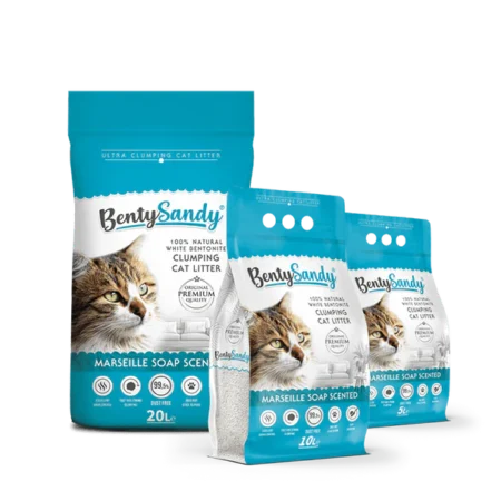 Benty Sandy Clumping Litter Marseille Soap scented