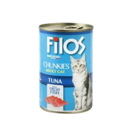 Filos Chunks Tuna Wet Cat Food 405g