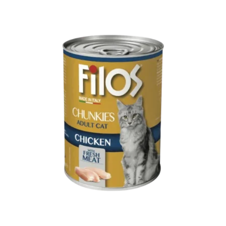 Filos Chunks Chicken Wet Cat Food 405g