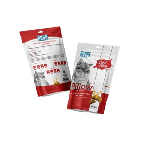 ORGO Pillow Cat Treats – Beef flavour (80gm)