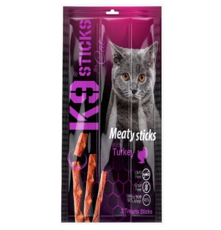 K9 Meaty Sticks Cat Treats with Turkey 3 pcs
