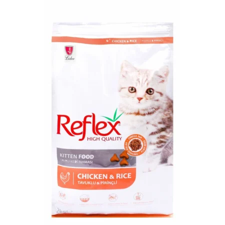 Reflex Dry Food with Chicken, Flaxseed, & Rice for Kittens (2kg/15kg)