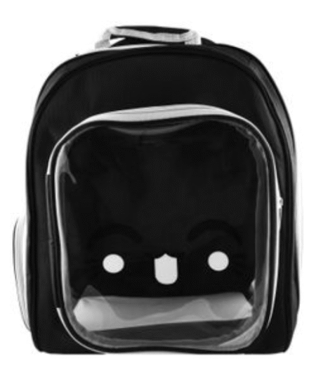 CoolCat Black Cat Carrier Backpack with Window (35x34x25cm)