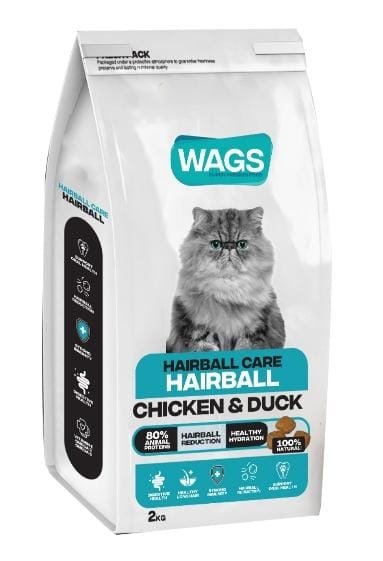 Wags Dry food Cats Hairball 2kg