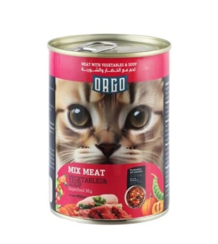 Orgo Wet Cat Food with Meat, Vegetable & Soup Mix 400g
