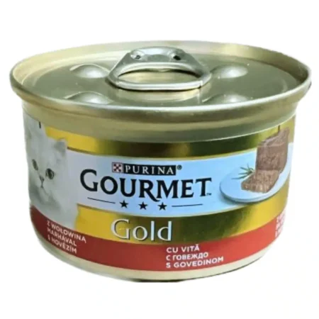 Purina Gourmet Gold  wih Beef for cats 85g